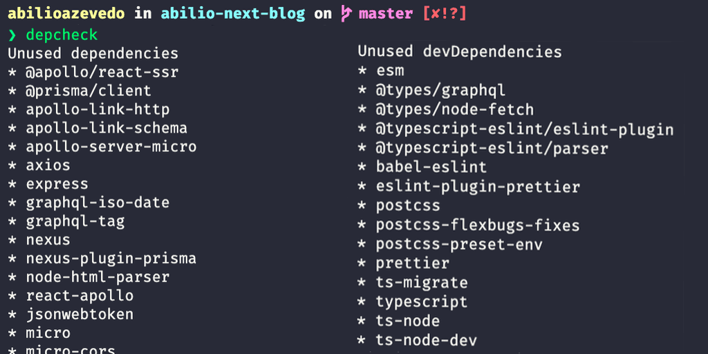 Cover Image for Delete Pacotes NPM desnecessários!